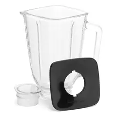 GENERICO - Vaso De Vidrio Para Juguera Licuadora Oster Con Tapa