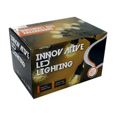GENERICO - GUIRNALDA COLGANTE CON PANEL SOLAR 10M 10 LUCES LED