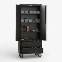 METANEK AMERICAN DESIGN - Armario metalico dos puertas dos cajones - Linea Black TC-03