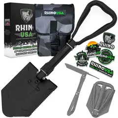RHINO USA - Pala de Sobrevivencia Plegable Multipropósito