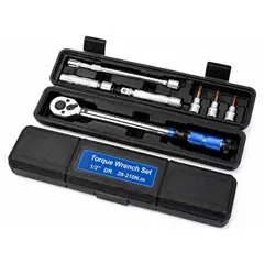 GENERICO - Kit Llave Dinamométrica Profesional con Dados y Accesorios 12