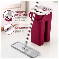 IRM - Trapero Mopa Plana Con Balde Escurridor Trapeador Para Hogar