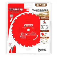 DIABLO - Disco Sierra 8-1/4" 24 Dientes Madera D0824X