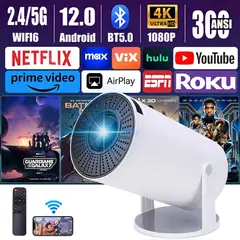 GENERICO - Proyector portátil 4K UHD wifi, bluetooth, HDMI, USB
