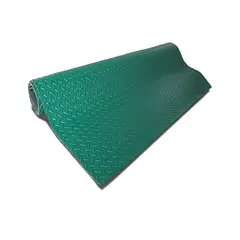 QRUBBER - Piso Diamantado Antiestática Verde 3mmx1,2 x10mts