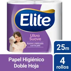 ELITE - Papel Higiénico Ultra 4 Un 25 Mt
