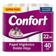 CONFORT - Papel Higienico Rollo 40 un