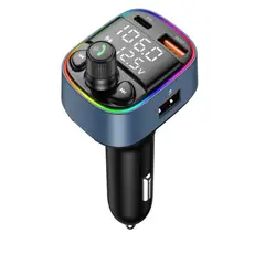 IRM - Transmisor Fm Bluetooth Auto Cargador Carga Rapida Usb Tipo C Manos Libres