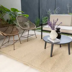 TRIBUS DEL MUNDO - Alfombra Evora Terraza Polipropileno Lavable Beige 170x240