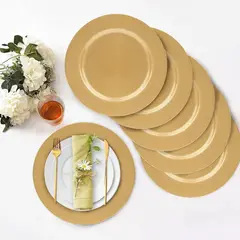 GENERICO - Set 4 Platos Base Redondo Plástico 33cm Para Cocina Y Menaje