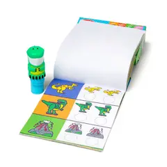 MELISSA & DOUG - ESTAMPADOR WOW CON 300 STICKERS MELISSA AND DOUG - DINOSAURIO