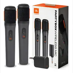 JBL - Micrófono Partybox Inalámbrico X 2 Recargable Color Negro