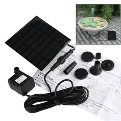 GENERICO - Bomba De Fuente 1.4w Sumergible Con Panel Energía Solar