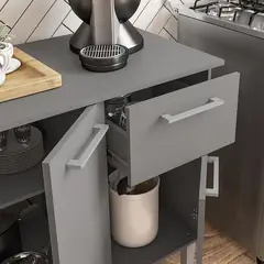 VEKKAHOME - Mueble Base New Opie Grafito 120 Cm