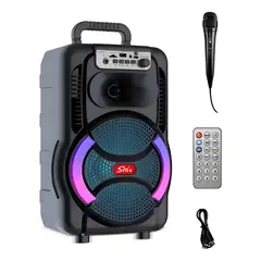GENERICO - Parlante Bluetooth Portátil de 8 pulgadas para Karaoke