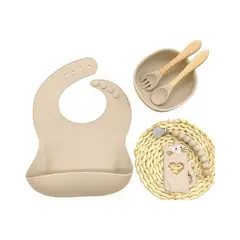 BEBESIT - Set Alimentación March Silicona - Beige -