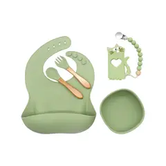 BEBESIT - Set Alimentación March Silicona - Verde -