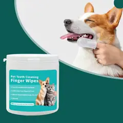 GENERICO - Toallitas Dental Para Perro Y Gato Quita Sarro Y Mal Aliento