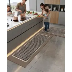 GENERICO - Set de Alfombras de Cocina Premium 3D 03