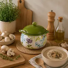 CAP DOR - Olla Sopera con Cuchara Floral 14