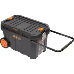 TACTIX - Carro Porta Herramientas Y Máquinas + 2 Cajas