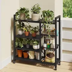 GENERICO - Carro Organizador De Cocina Multiuso Con Estantes Y Ruedas 4 NIVELES
