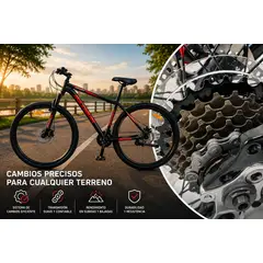 GENERICO - Bicicleta Rojo MTB Maximum Sport Aro 29 con Transmisión Shimano