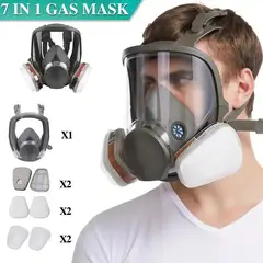 GENERICO - Mascarilla con filtro gris ajustable Protectora Contra Salpicaduras Y Polvo