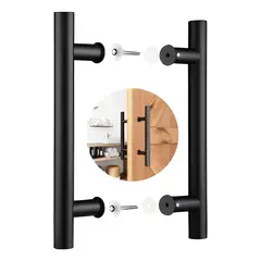 GENERICO - Manillón doble acero inoxidable 60 cm para puerta madera