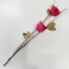 SOHOGAR - Ramo varas mix flores preservado fucsia 90 cm