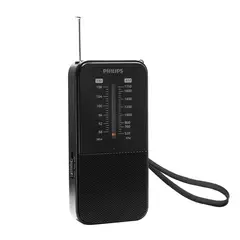 PHILIPS - Radio Portátil TAR1509 AM/FM con Pilas – Negro
