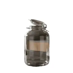 GENERICO - Frasco tarro canister hermético grande 3800 ml con tapa