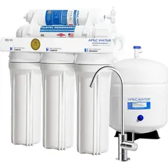 BLUEDREAMER - Sistema de filtro de agua potable RO de ósmosis inversa de 6 etapas con filtro UV