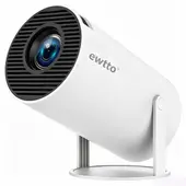 EWTTO - Proyector Portátil Android 11 WiFi 6 Bluetooth 720P Soporte Giratorio Cine Hogar