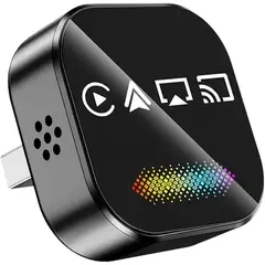 PUREPOWER - Caja inteligente inalámbrica 4 en 1 con IA para CarPlay, Airplay/Mirror Link/Android Auto/Carplay