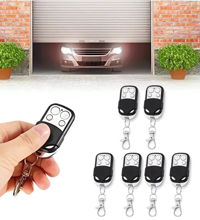 Control Remoto Universal para Puerta Eléctrica Garaje, 433,92MHz 6 Uds