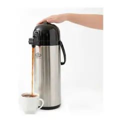 ESHOPANGIE - Termo Dispensador Acero 1.9lts Sifón Agua Caliente Cafe Te