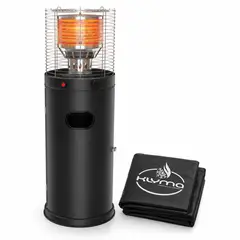 KLYMA - Estufa a Gas Exterior CILDRO LW Black 106 + Funda Para Patio Jardin Terraza