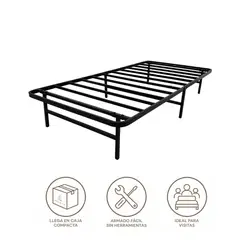 AMABILE - Base de Cama Plegable 1 Plaza FOGGIA 30 cms alto