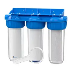 OFERTABKN - Filtro De Agua 3 Etapas Purificador 10 Pulgadas 5 Micras