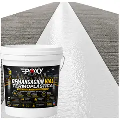 EPOXY - Pintura Demarcación Vial Termoplástica - Estacionamientos Premium - Tineta 10 Litros - BLANCO