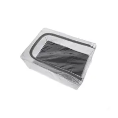GENERICO - Caja Organizadora De Ropa Con Ventana Transparente Y Cierre 40x30x21cm