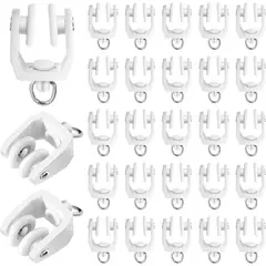 KUANGYE - 100pcs Rueda Riel Cortina Deslizante Práctico Y Resistente