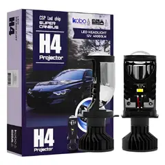 KOBO - Kit Ampolletas Turbo Led Proyector Lupa Canbus H4 40.000lm