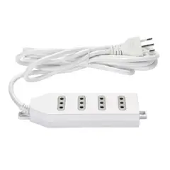 MACROTEL - Alargador Zapatilla de 4 Pos 3mt ME204W Blanco