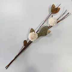 SOHOGAR - Ramo varas mix flores preservado crema 90 cm