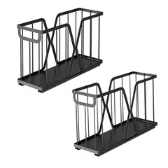 WAKESHOME - Set 2 Organizador Extraíble Bandeja Desplegable para Gabinetes De Cocina