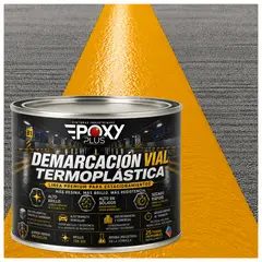 EPOXY - Pintura Demarcación Vial Termoplástica - Estacionamientos Premium - 2 LITRO - AMARILLO MELÓN