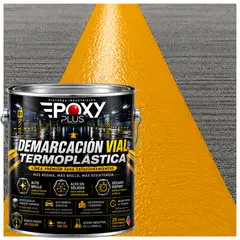 EPOXY - Pintura Demarcación Vial Termoplástica - Estacionamientos Premium - Galon - AMARILLO MELÓN
