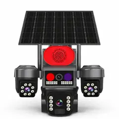 DOPA - Cámara de Seguridad PTZ Solar 4G Triple Lente con Audio Bidireccional